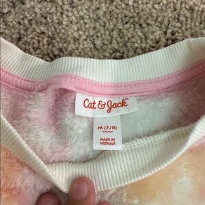 Cat & Jack Soft Pink and Cream Pullover